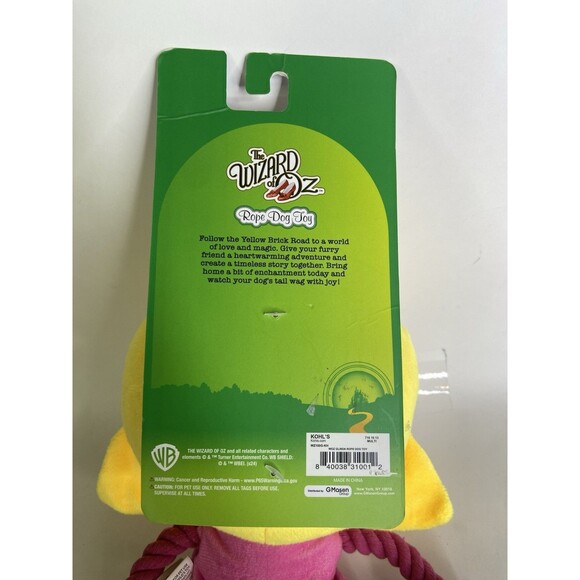 NEW Wizard Of Oz Glinda the Good Witch Plush Rope Dog Toy With Squeaker - Picture 5 of 5